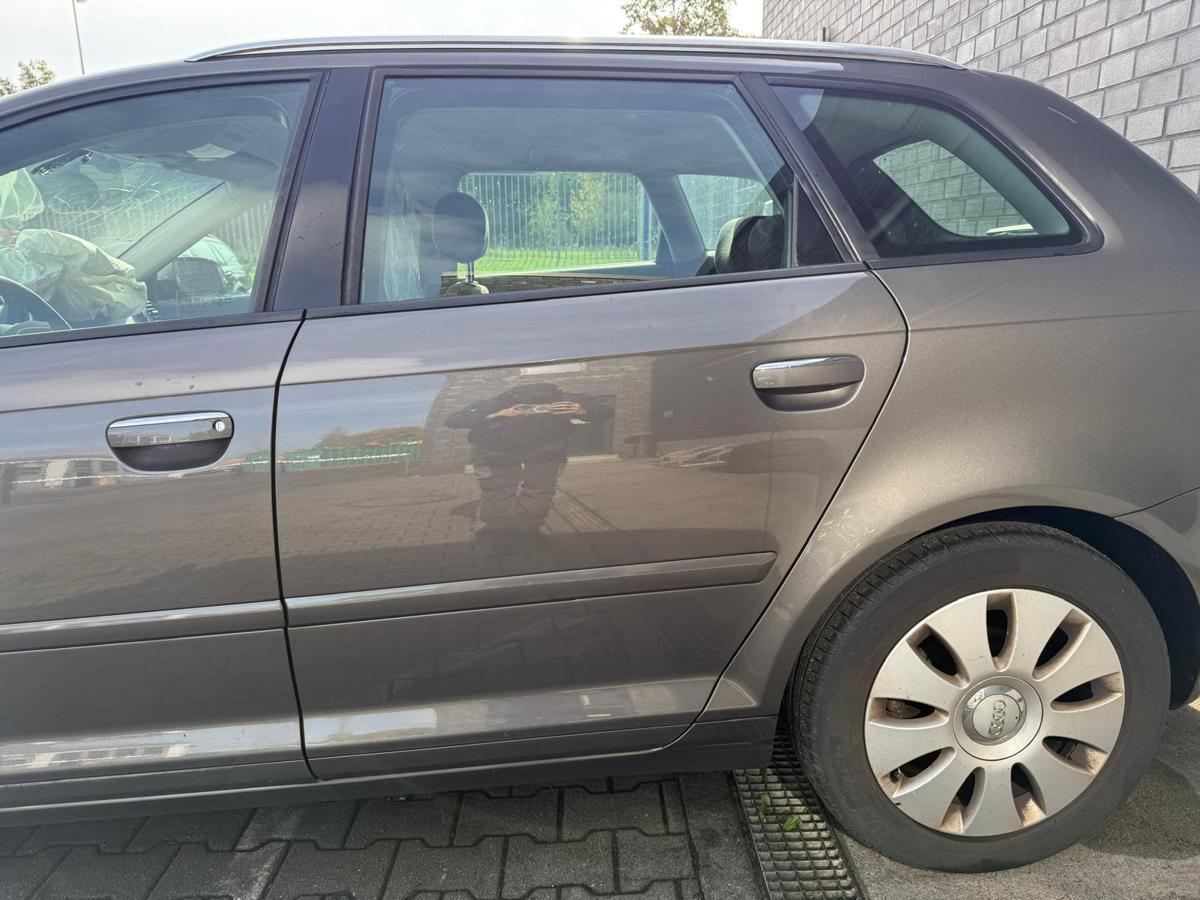 Audi A3 8P original Tür hinten links LY1P Dakotagrau Metallic Rohbau BJ12